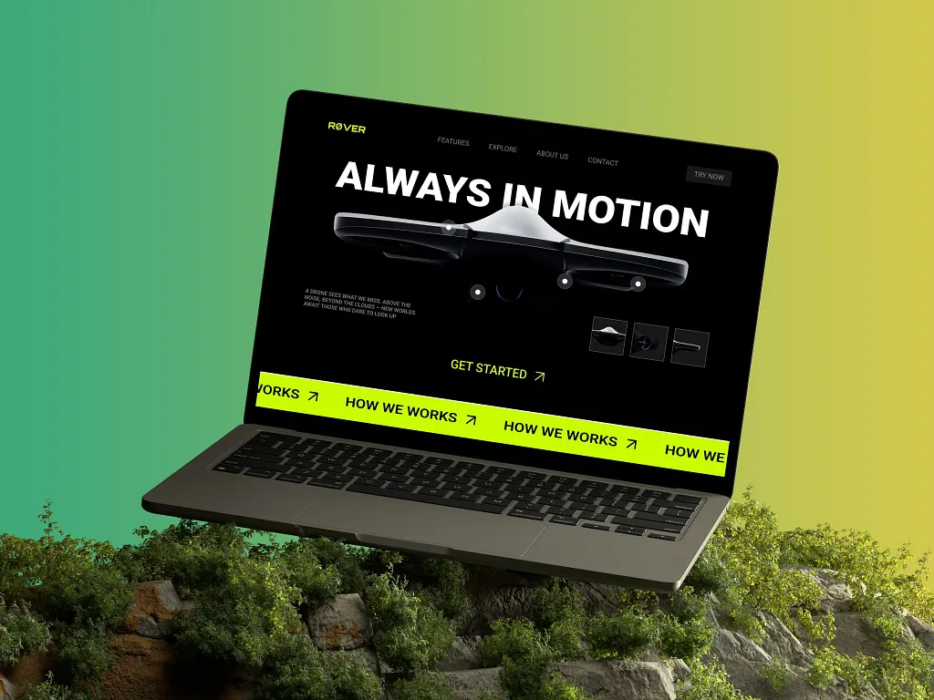Screenshot projekta Rover — e-commerce sajt za dronove i opremu, izrada Maxton Studio